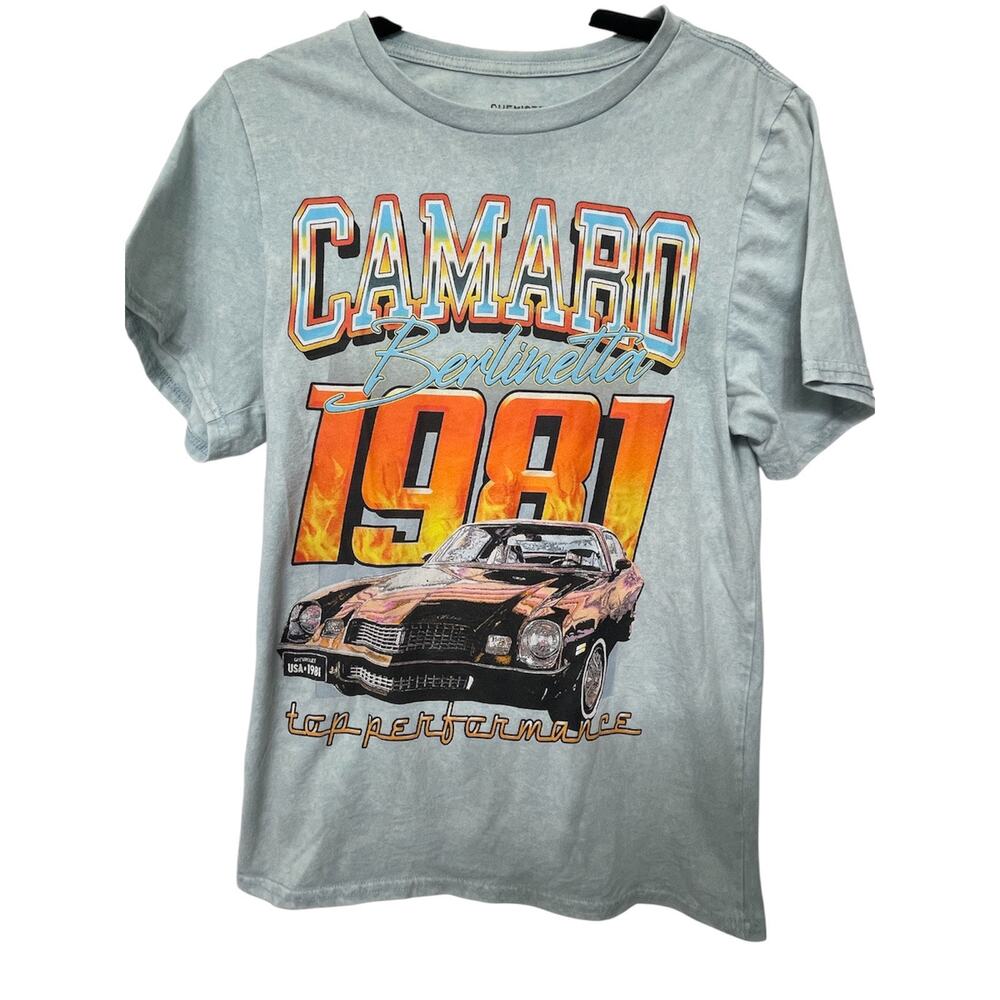 Chemistry 1981 Chevy Camaro Berlinetta Graphic Tee Small Retro Acid Wash